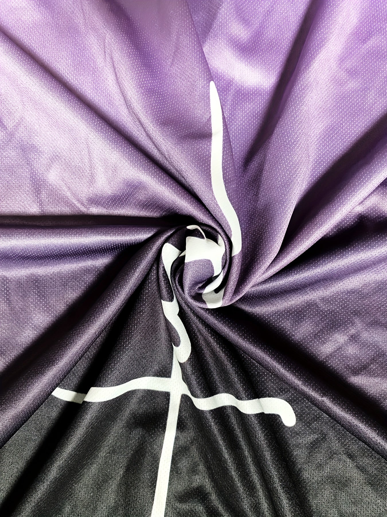 Erkaklar uchun Plus Size Gradient "Faith" Print Tank Top qora va teal dizaynida, yozgi fitnes, mashg'ulotlar va tasodifiy kiyimlar uchun mos, nafas oladigan va cho'ziluvchan, PLUS SIZE.