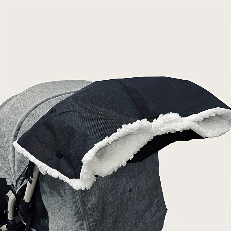 Stroller Gloves Winter Waterproof Windproof Thick Polyester for Cold Weather