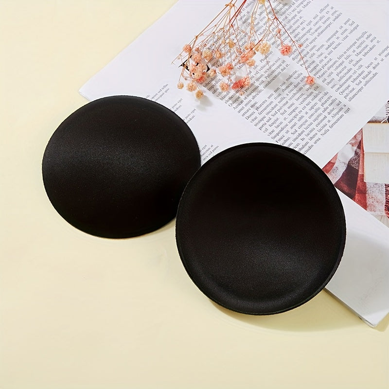 Women's Bra Insert Pads Solid Color Woven Nylon Invisible Enhancing Chest