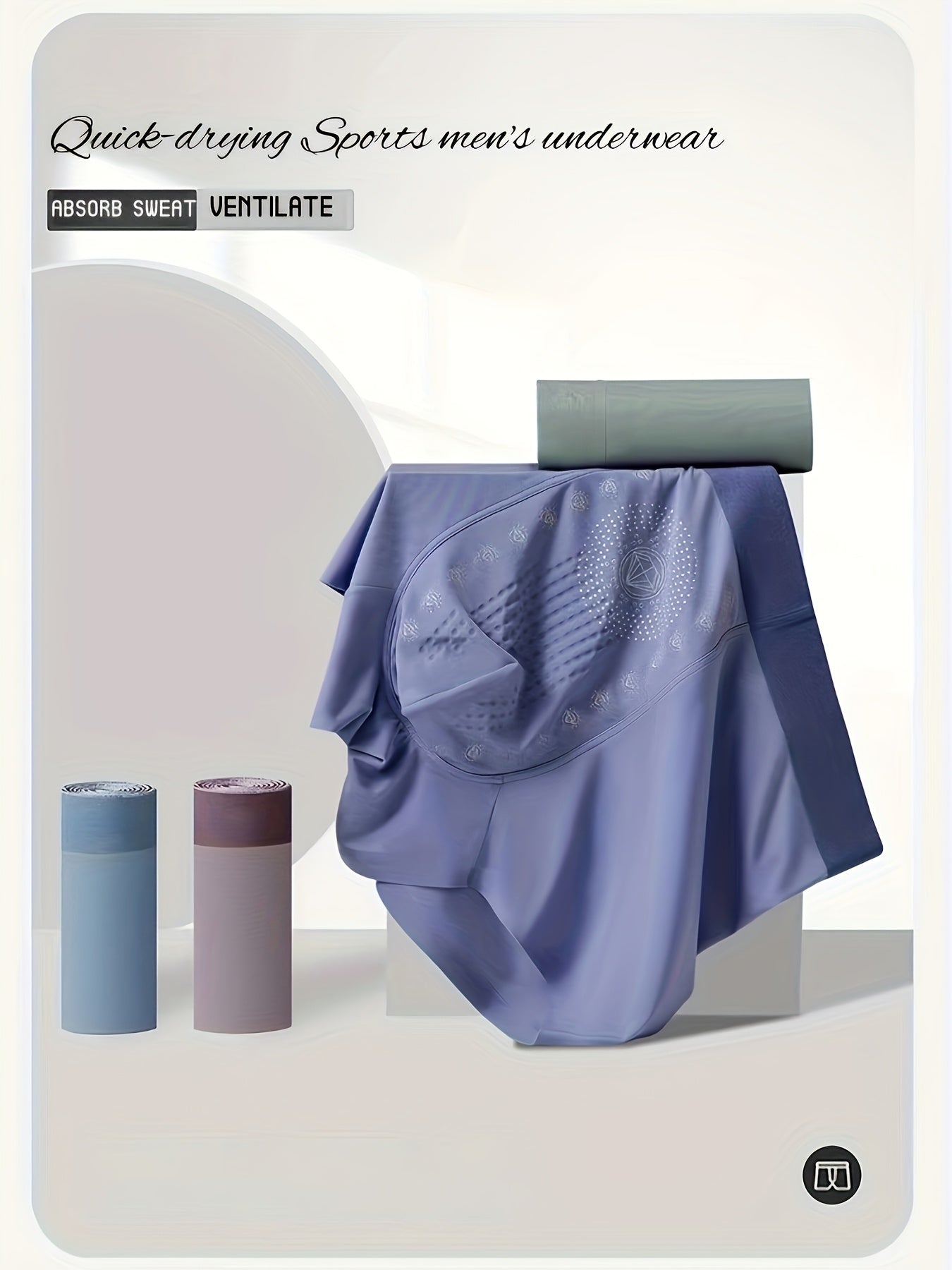 Men's Boxer Briefs Set 5 Pack Breathable Stretch Cotton-Polyamide Shorts for Daily Wear