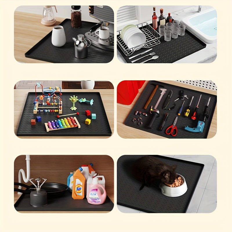 Yuqori sifatli silikon mato kir yuvish mashinalari va quruq mashinalar uchun - changdan himoya qiladi, tez quriydi, sirpanishni oldini oladi va suv o'tkazmaydigan, kir yuvish xonasi, oshxona va uyda foydalanish uchun.