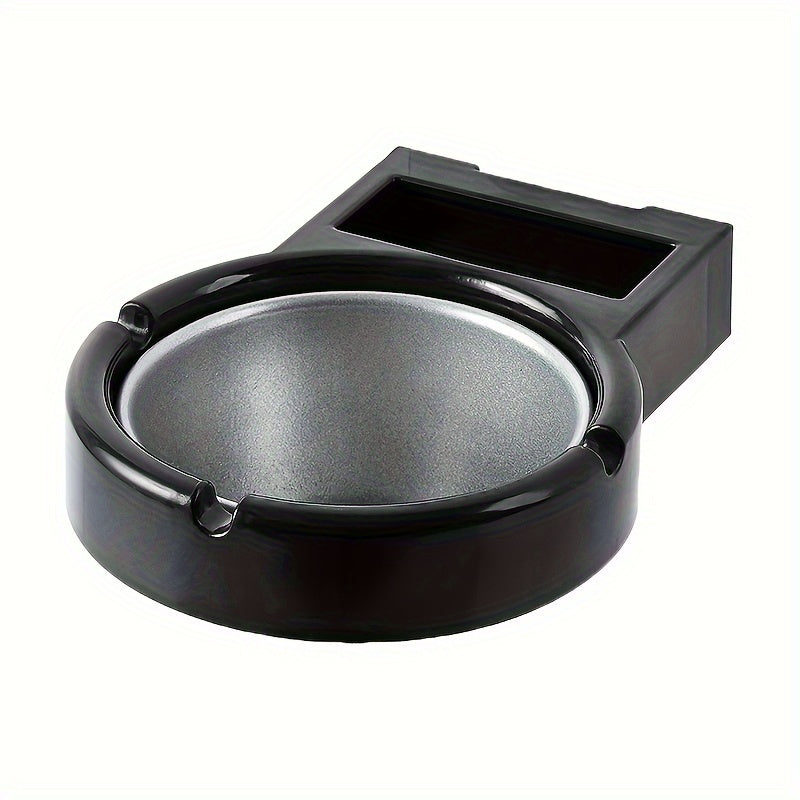 Bathroom Wall-Mounted Ashtray Round Plastic Lid No Drilling