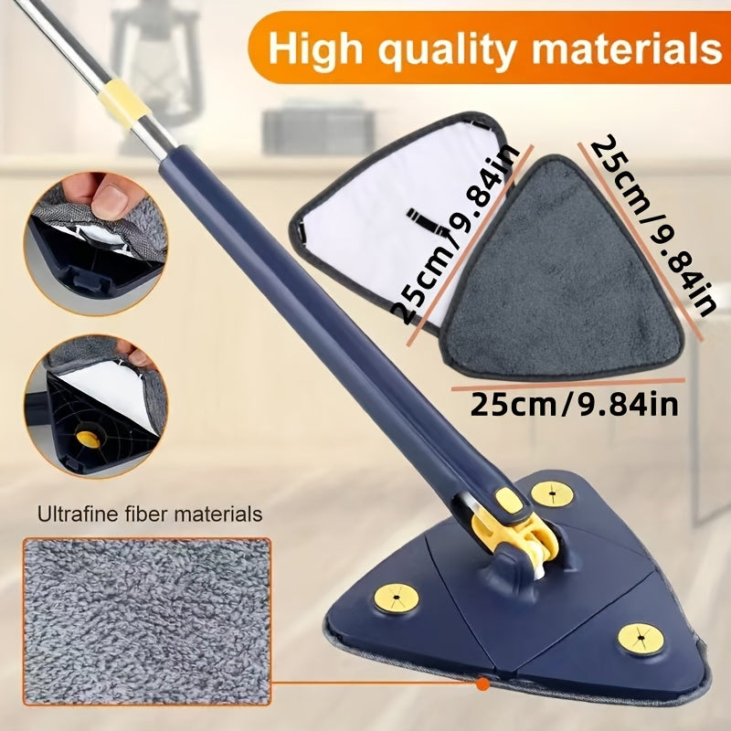 Washable Triangle Mop Pads Set of 3, 5, or 10 Non-Shedding Replacement Heads for Cleaning