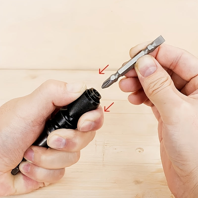 Steel Hex Shank Drill Bit Adapter for Power Drill 1/2 to 1/4 Inch