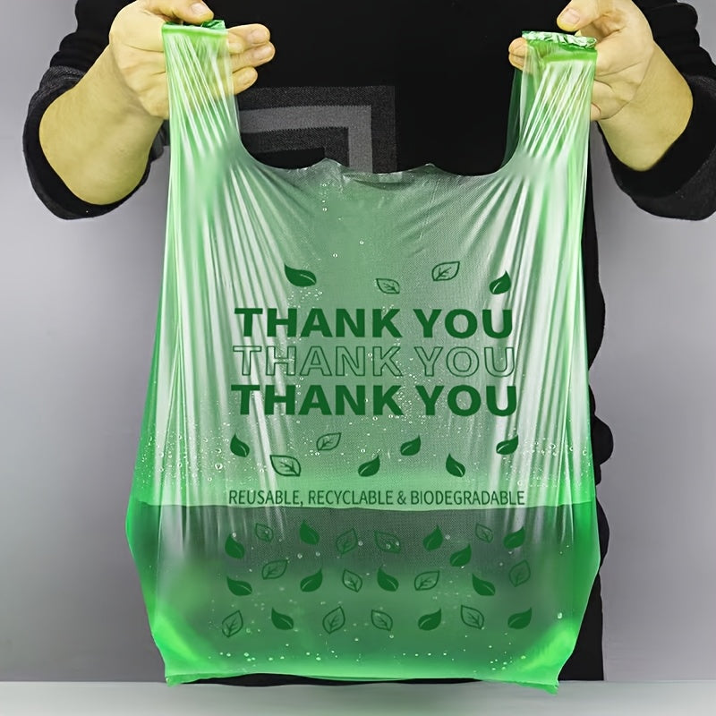 Set of 100 Long-Lasting Plastic Grocery Bags for Fruits and Vegetables
