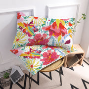 Fundas de almohada decorativas con estampado de flores para dormitorio y sofá, juego de 2, tela suave y transpirable