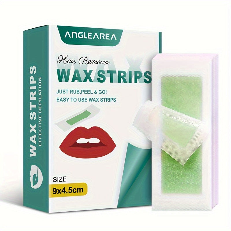 72pcs Small Wax Paper Strips for Hair Removal Painless Skin Safe Body Face Legs