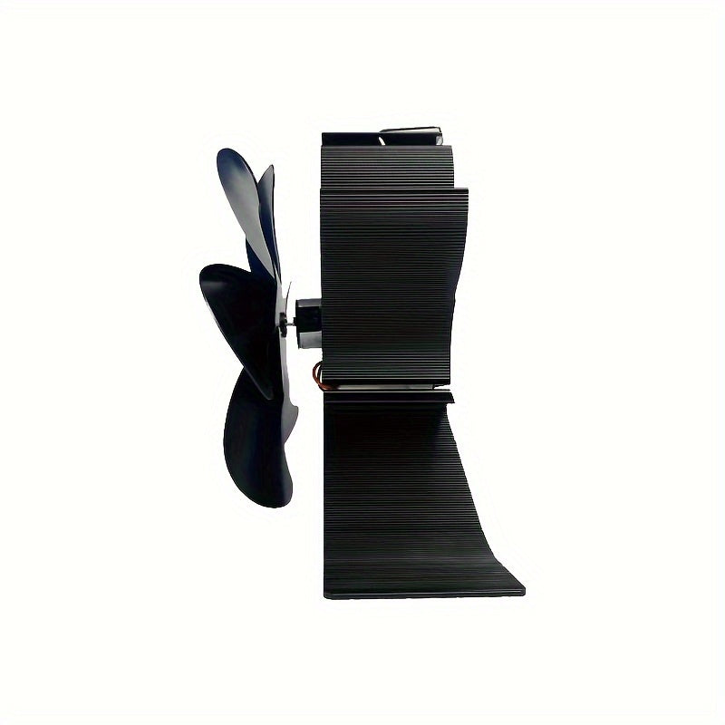 Fireplace Fan with 6 Large Blades, Heat Activation, Plug-Free, Energy Efficient