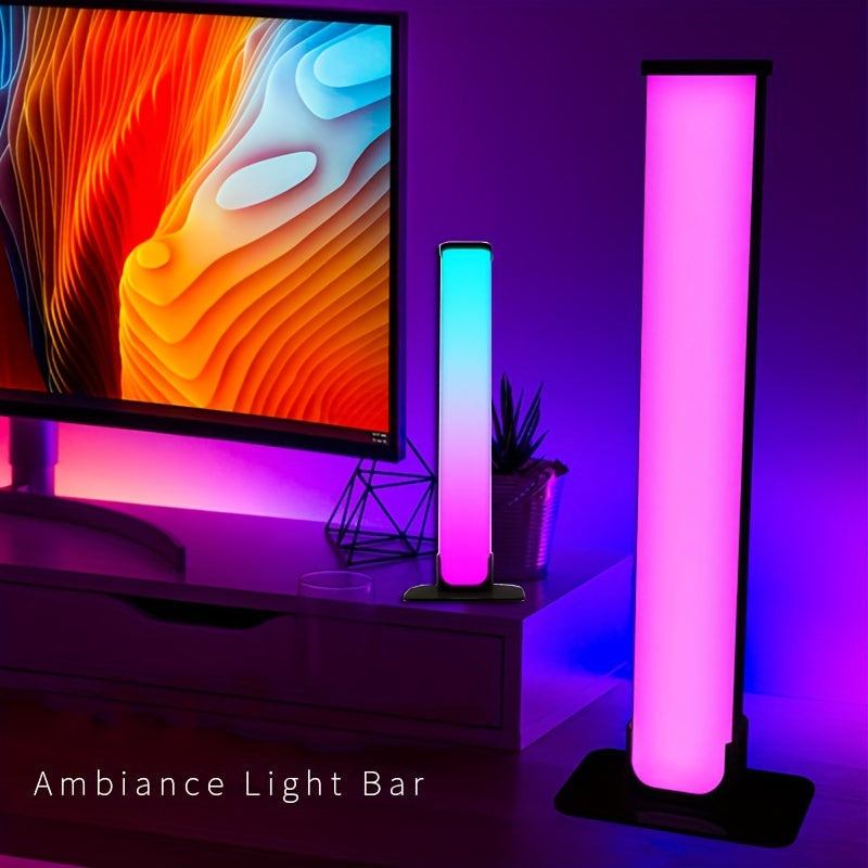 Smart RGB LED Light Bars with Remote App Music Sync for Gaming Bedroom Decoration