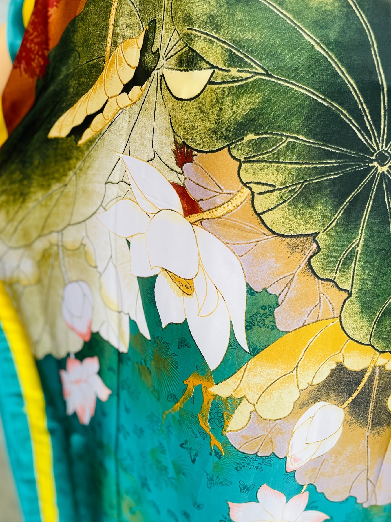 Women Plus Size Floral Pattern Longline Dress Short Sleeve Crew Neck Summer