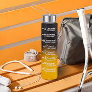 10oz gradient rangli suv shishasi, toʻqilgan tashish kamar bilan, oqib ketmaydigan, sayohat uchun portativ, yugurish va velosiped uchun