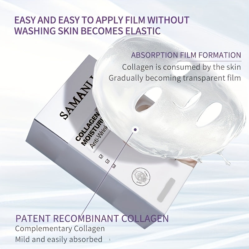 20Pcs Collagen Facial Masks Hydrating Anti-Wrinkle Deep Cleansing