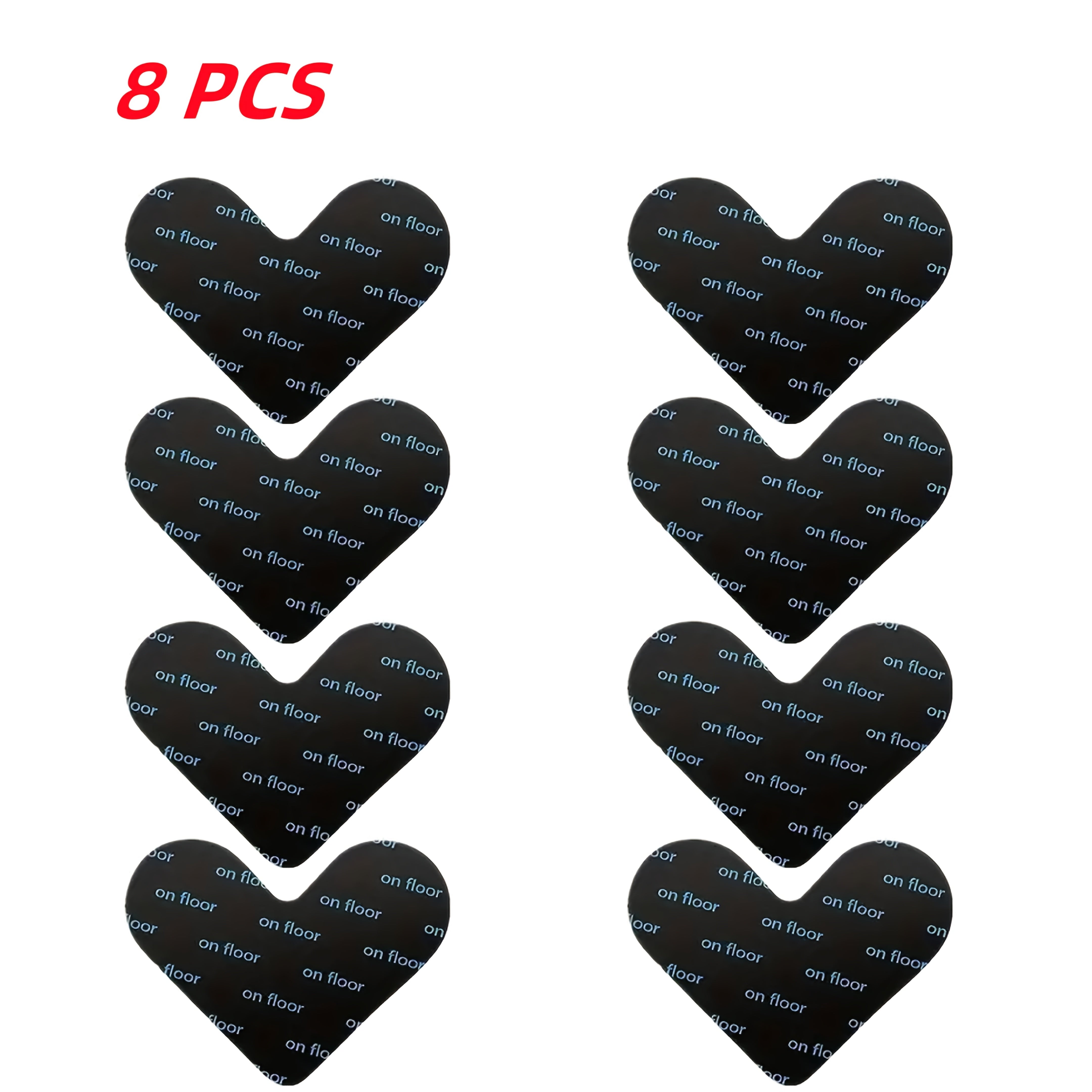 16 dona yopishqoqsiz gilam padlari va gilam stikerlari yog'och va plitka pol uchun