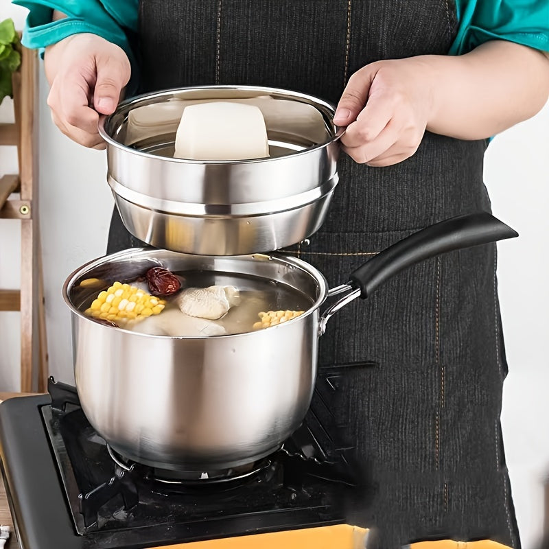 Stainless Steel Multi-Level Steamer Basket for Kitchen Cooking