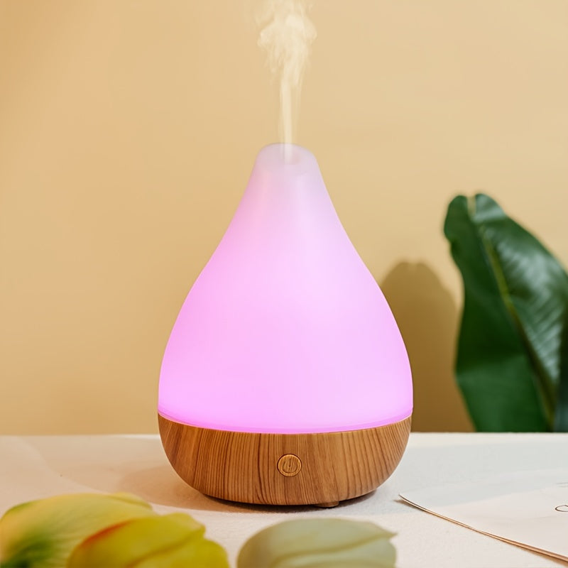 Wood Print Humidifier with Aromatherapy Diffuser for Home Office Travel Relaxation