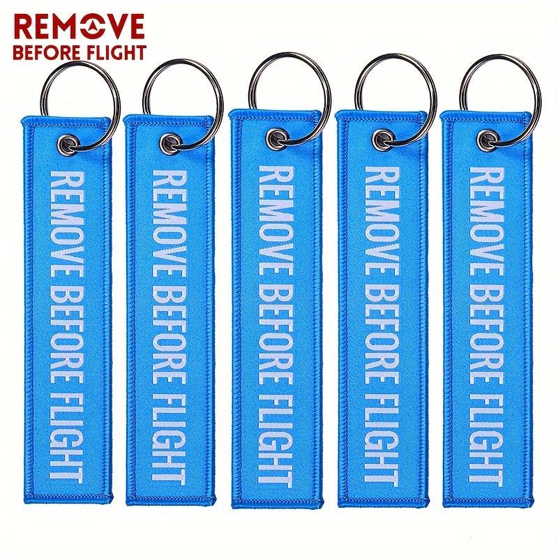 Bundle of 50 Remove Before Flight Woven Keychains for Pilots and Aviation Fans