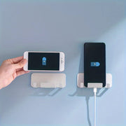 Karbon po'latidan yasalgan devorga o'rnatiladigan mobil telefon ushlagichi, zamonaviy uslubda o'z-o'zidan yopishadigan zaryadlash qutisi. Teshik ochmasdan o'rnatish, oshxona uchun va jonli efirda foydalanish uchun mukammal.