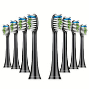 8 шт. сменных насадок для электрической зубной щетки с мягкой щетиной Dupont и крышками