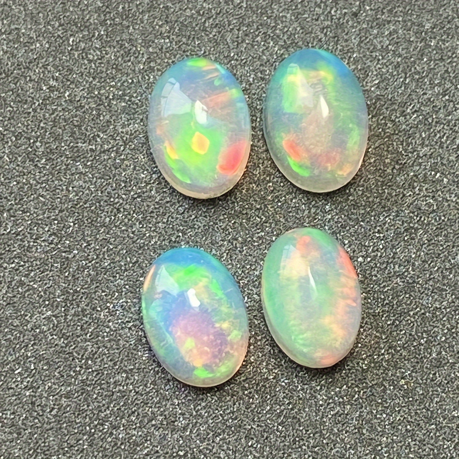 Ethiopian Opal Cabochon Grade A in White and Black for Jewelry Making