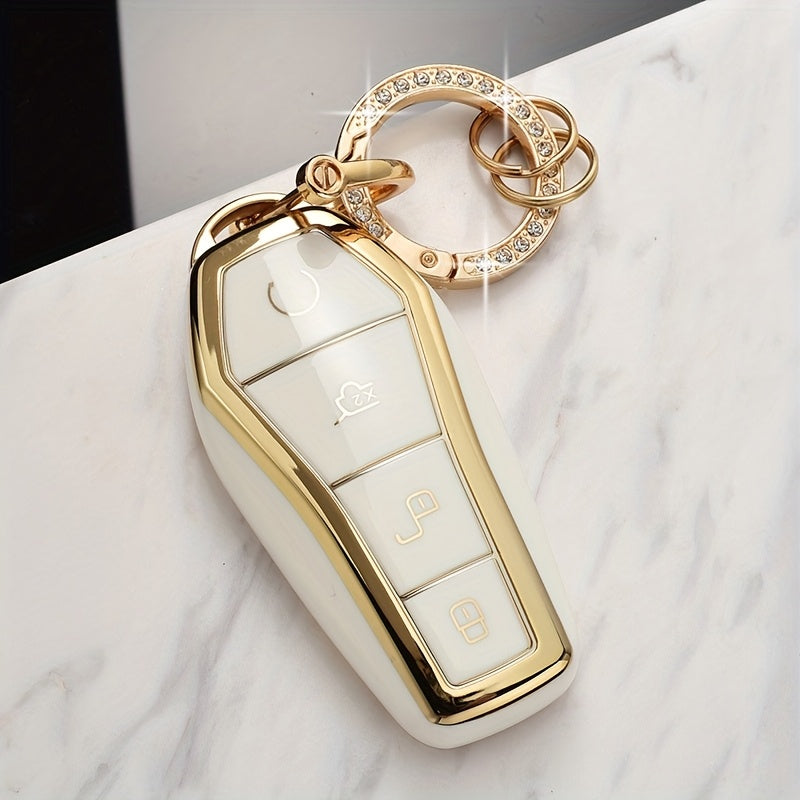 Universal TPU Car Phone Case for Dmi EV Models with Gold Edge