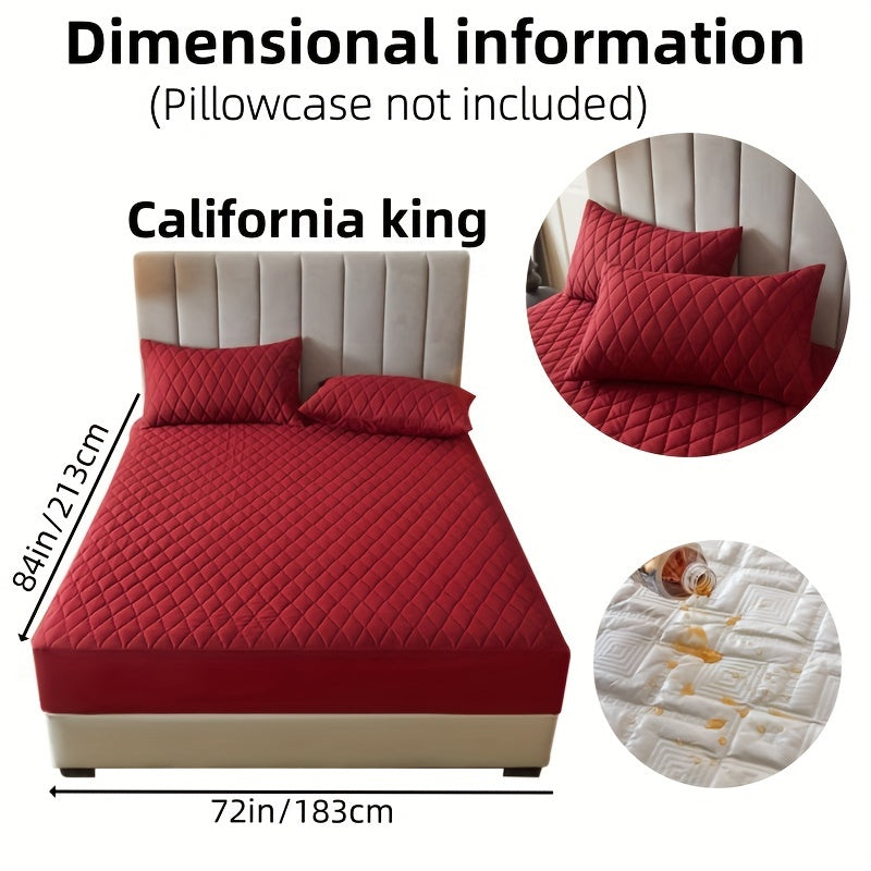 Suv o'tkazmaydigan yostiq himoyachisi, bir-biriga qo'shilgan rangli qatlamli dizayn, suv o'tkazmaydigan, sirpanmaydigan yotoq qoplami