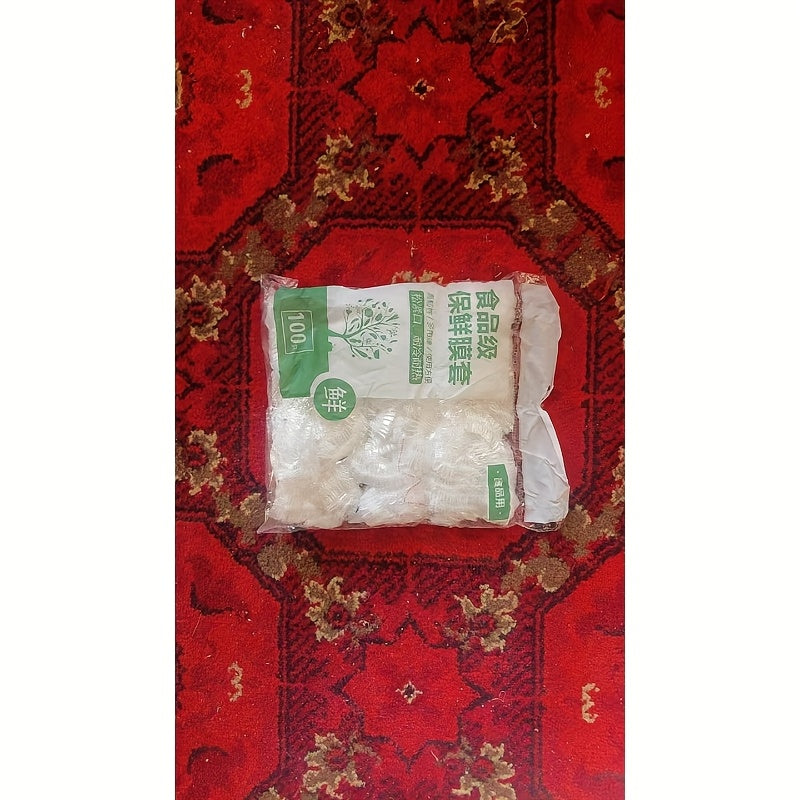 100pcs Reusable Transparent Elastic Food Storage Covers Plastic Bowl Lids