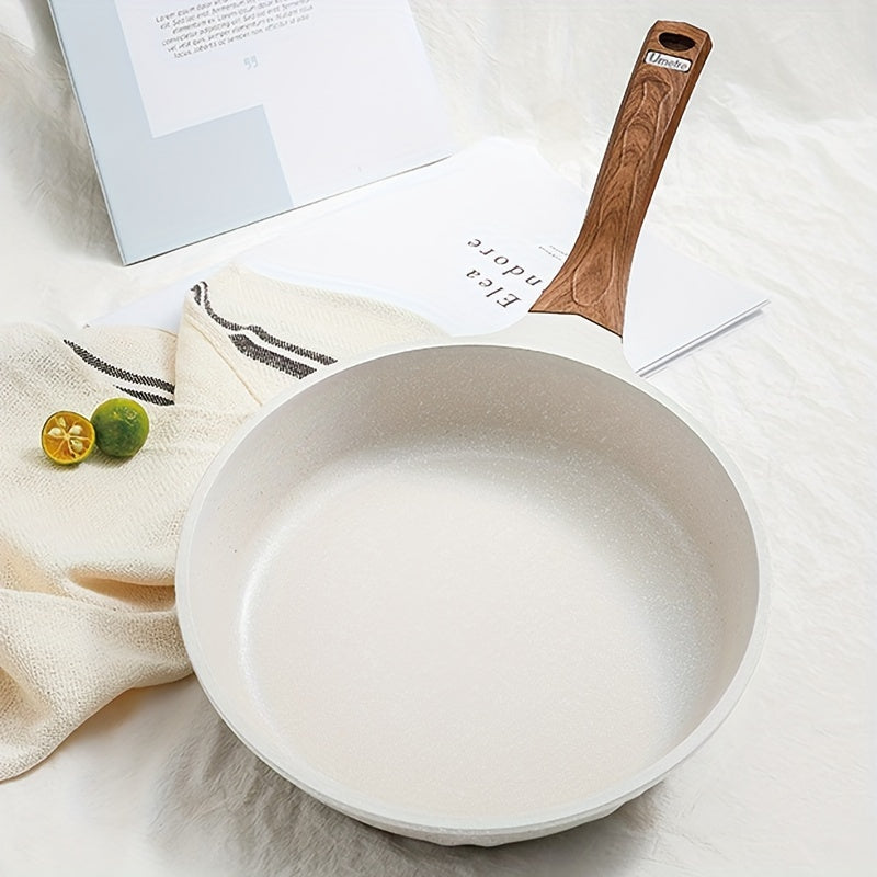 Sartén de aluminio antiadherente con tapa para cocinar filetes, tortillas, panqueques. Apto para lavavajillas. Compatible con estufa de gas