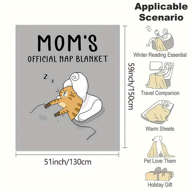 Animal Elements Gift Blanket for Mom Flannel Soft Throw for Bed Sofa Camping