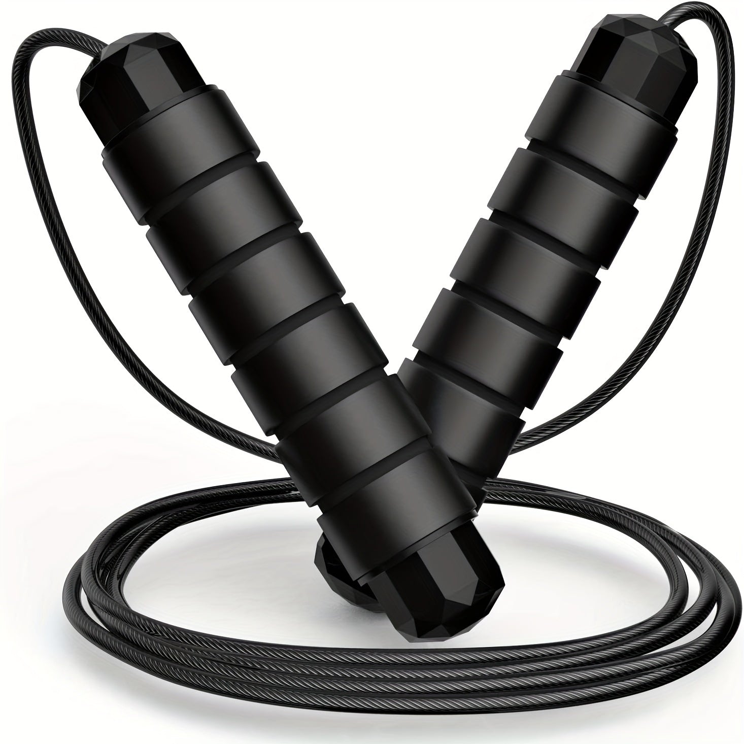 Jump Rope with Memory Foam Handles for Cardio and Weight Loss Training
