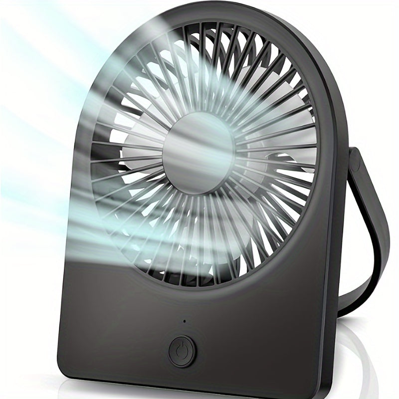 Mini USB Desk Fan with 3 Adjustable Speeds, Portable Quiet Indoor Use