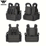 Men's Outdoor Training Vest with Quick Release Molle System Black