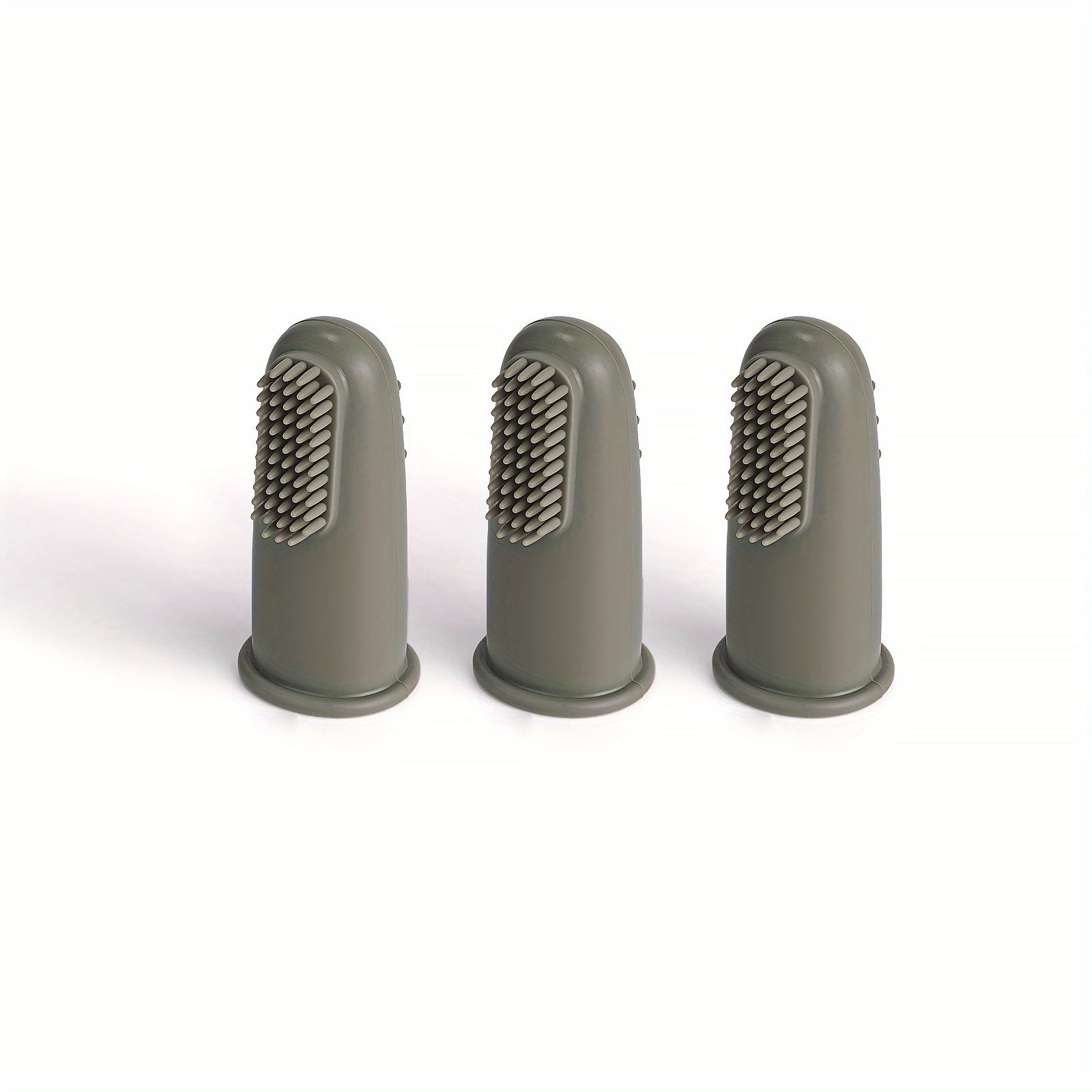 Silicone Kids Toothbrush Set for Youngsters 3 Pack Soft Toothbrushes for Children Ages 3 Plus