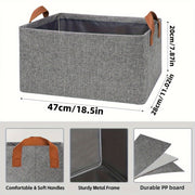 Juego de 2 cestas de tela plegables con estructura metálica para organización de armario