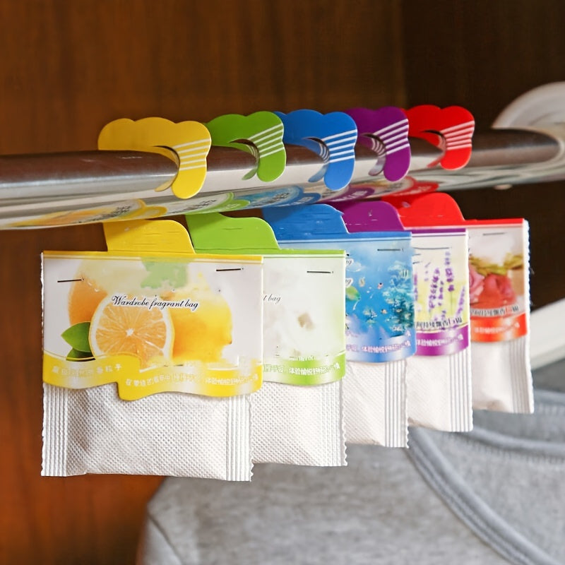 5pcs Lavender Osmanthus Scented Polyester Sachets Closet Car Bedroom Freshener Bags