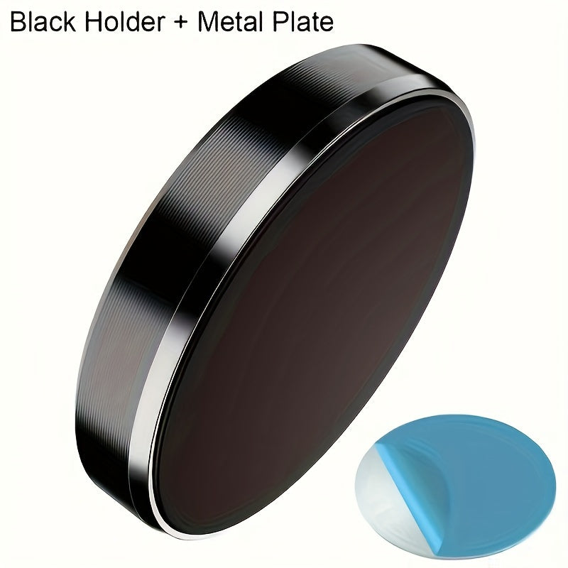 Round Magnetic Phone Holder Wireless Suction Bracket for Smartphone Copper Black