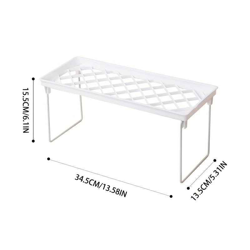 Folding Storage Rack for Office Desk Multi-Purpose Organizer for Shoes and Kitchen