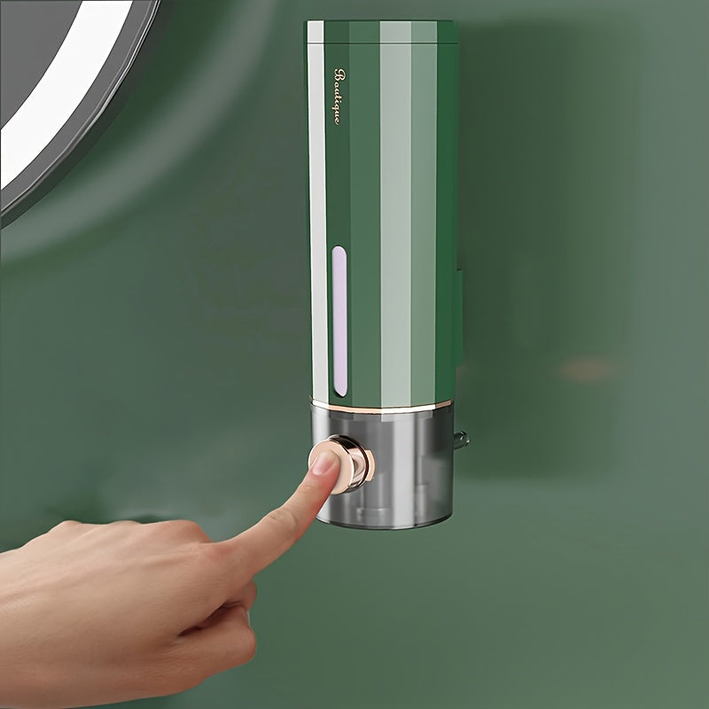 Wall-Mounted Plastic Soap Dispenser for Bathroom Hand Sanitizer and Shampoo