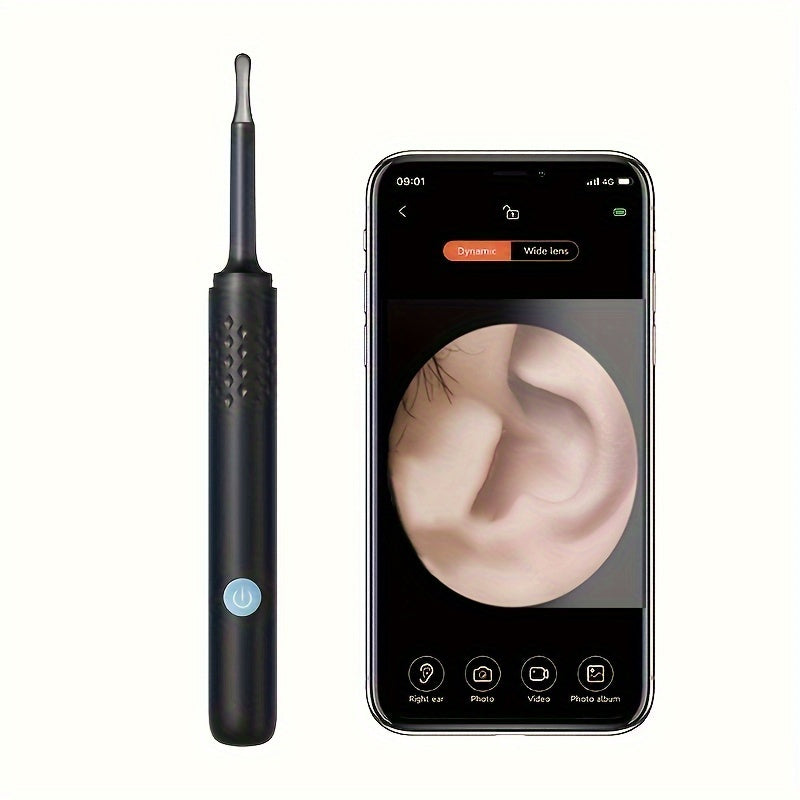 Intelligent Ear Wax Remover with Camera Rechargeable Ear Cleaner Kit with Ear Scoop and Pick