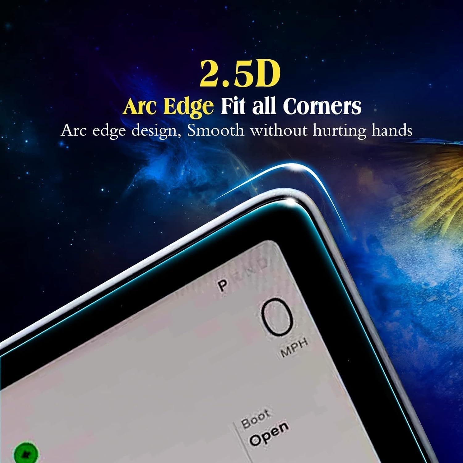 2 piezas de protector de pantalla de vidrio templado transparente para GPS de coche con pantalla de 32,5 cm