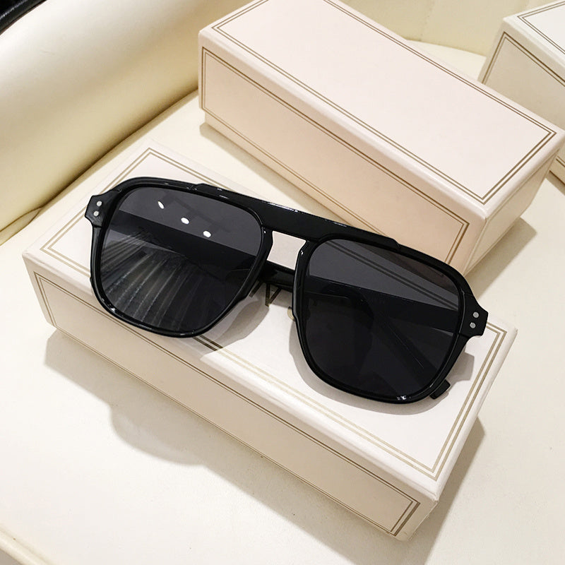 Large Vintage Frame Fashion Glasses with Y2K Style for Gifting