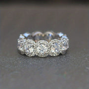 925 kumush qoplamali, porloq zirkon toshlari bilan bezatilgan nafis kelin to'y uzuklari, ayollarning niqob va taklif zargarlik buyumlari uchun mukammal.