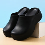 Women's Solid Color Slip-On Clogs Lightweight Breathable Work Shoes