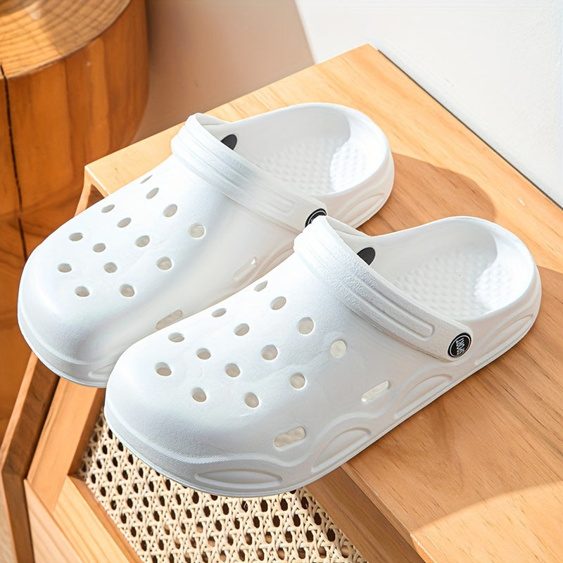 Unisex Elderly EVA Lightweight Flat Shoes for Home Garden Beach Casual