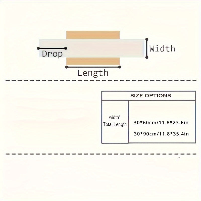 Boho Lace stol tayogʻi Ferma uslubida polyester aralashmasi uchun ovqatlanish va yotoq xonasi dekoratsiyasi