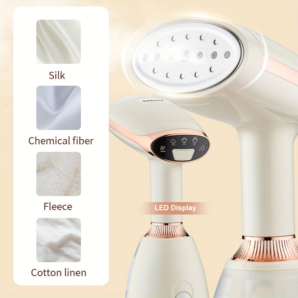 1500W Handheld Garment Steamer with 260ml Detachable Water Tank and Large Steam Capacity