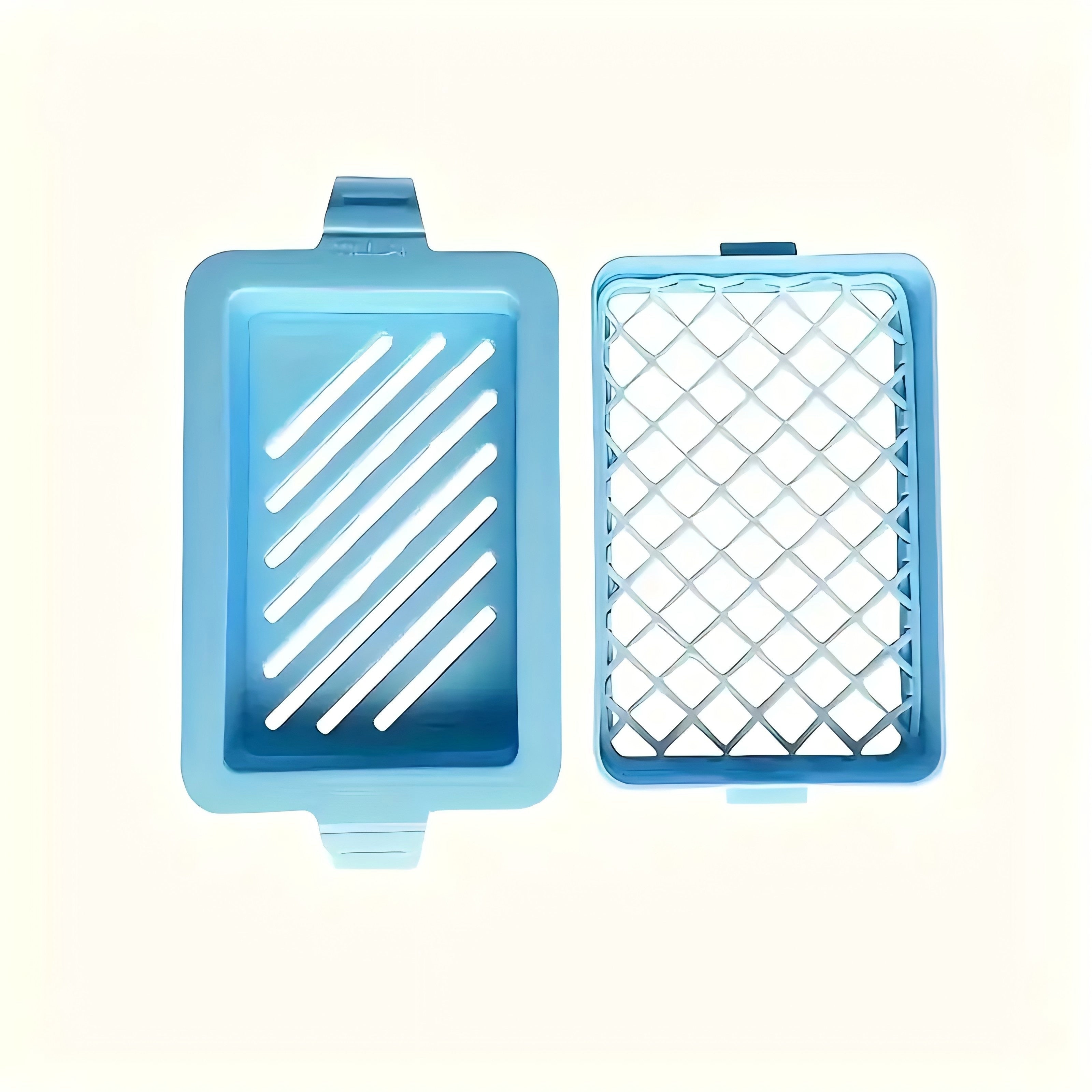 Mesh Surface Soap Dish for Bathroom, Durable Plastic, Lathering Design