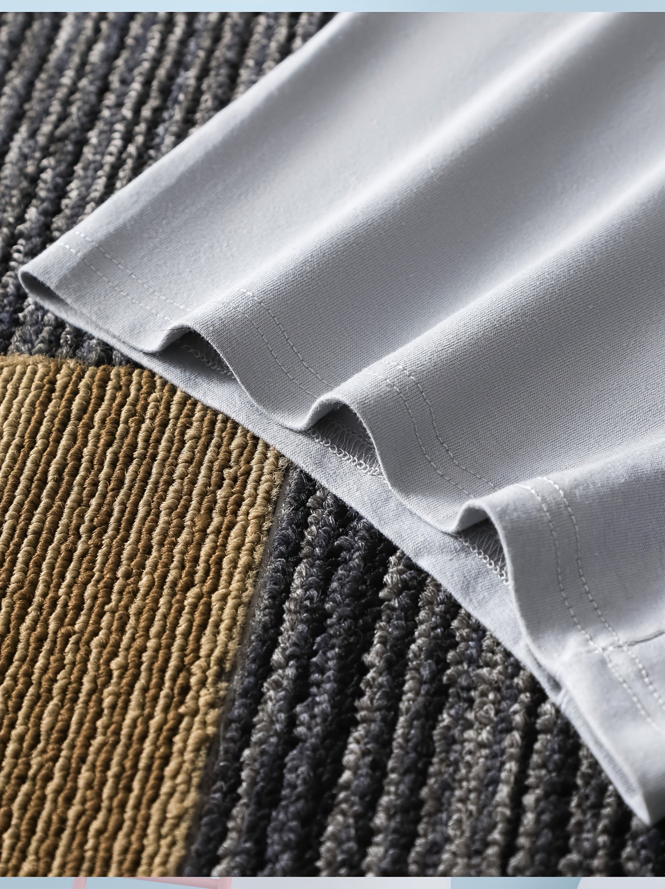 5 dona erkaklar uchun nafas oladigan, cho'ziluvchan boxer shortlari, geometrik naqshli tikuv bilan.