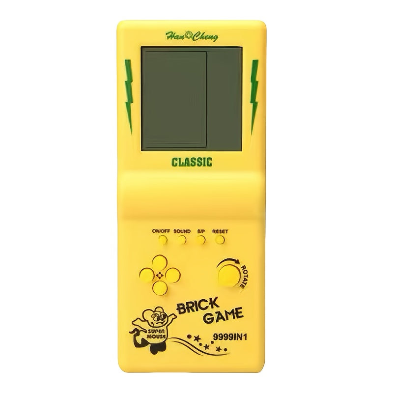 Consola electrónica portátil para niños, juego de rompecabezas, para edades de 3 a 6 años, azul, verde, naranja, amarillo