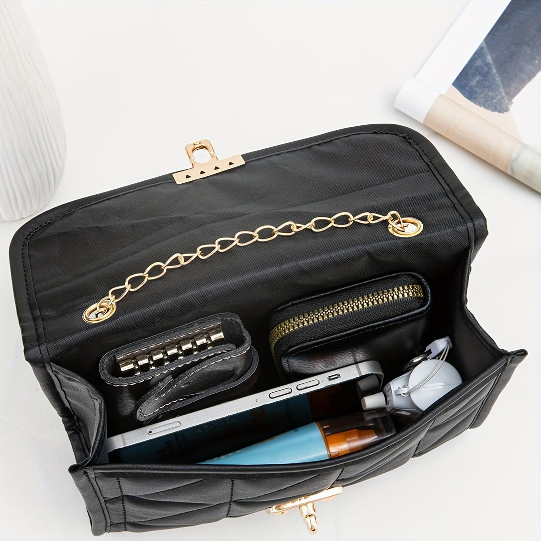 Crossbody Bag for Women Faux Leather Casual Solid Color Daily Commute