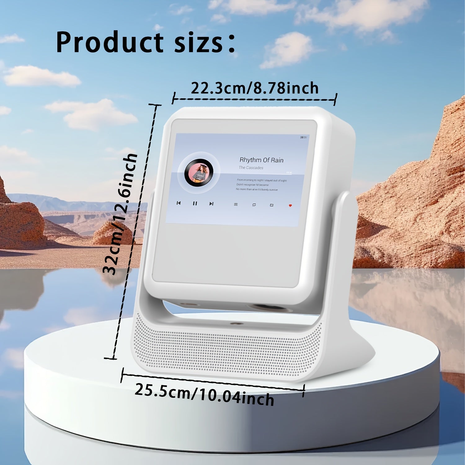 Portable 1080P 4K Projector with Touch Screen WiFi 6 Home Theater